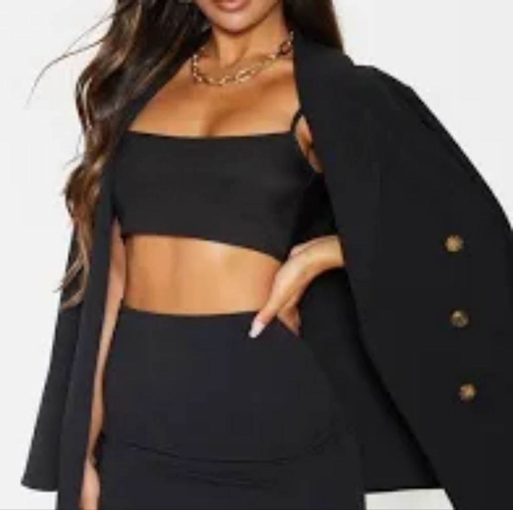 Nasty Gal black mini skirt